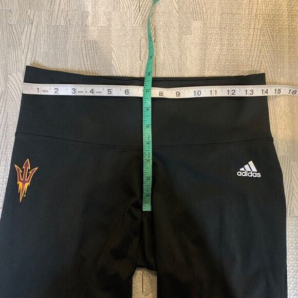 Adidas Legging Womens M Medium Climalite Arizona State Sun Devils Fitted Crop - Picture 7 of 14